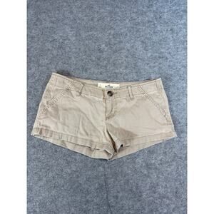 Hollister Canvas Short Shorts Womens Size 28 Gray Low Rise Casual Summer